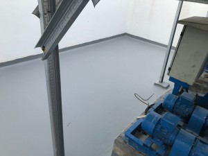 Dak Gedung Kargo dengan Waterproofing Coating Sika